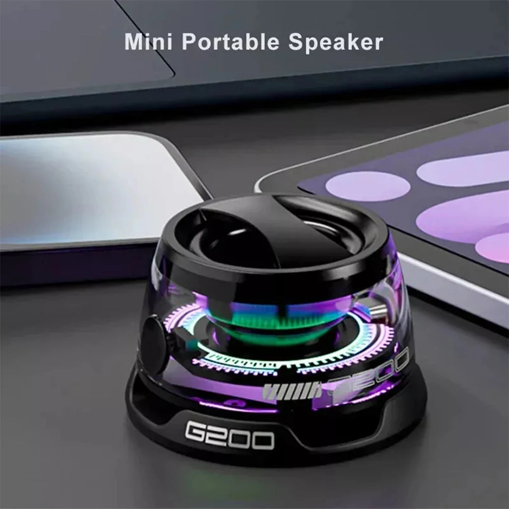 2025 Mini Bluetooth-högtalare – RGB-ljus och telefonhållare