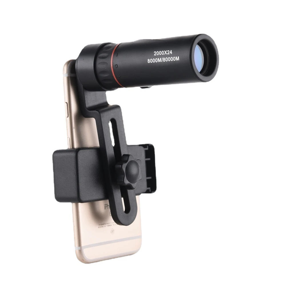 Monokulärt Teleskop 2000X24 HD med Mobiladapter – Perfekt för Stjärnskådning & Äventyr